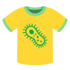 camiseta + micróbio