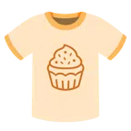 camiseta + cupcake