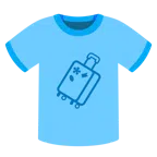 camiseta + mala