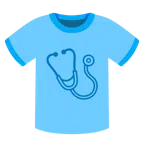 camiseta + estetoscópio