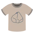 camiseta + pedra