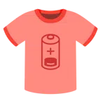 camiseta + pouca bateria