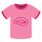 camiseta + mordendo o lábio