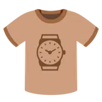 camiseta + relógio de pulso