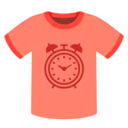camiseta + despertador