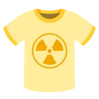 camiseta + radioativo