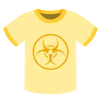 camiseta + risco biológico