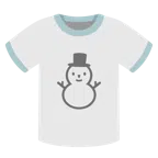 camiseta + boneco de neve sem neve
