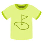 camiseta + bandeira no buraco