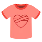 camiseta + coração remendado