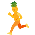 scarpa sportiva + ananas