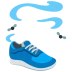 scarpa sportiva + cacca