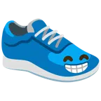 scarpa sportiva + faccina raggiante con occhi felici