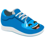 scarpa sportiva + faccina con sorriso e goccia di sudore