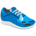 scarpa sportiva + faccina abbattuta sudata