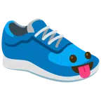 scarpa sportiva + faccina che mostra la lingua