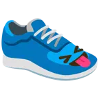 scarpa sportiva + faccina che strizza gli occhi e mostra la lingua