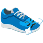 scarpa sportiva + faccina che sbuffa