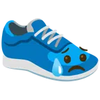 scarpa sportiva + faccina delusa ma sollevata