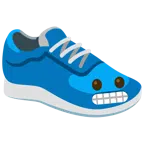 scarpa sportiva + faccina con smorfia