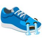 scarpa sportiva + faccina disperata
