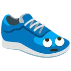 scarpa sportiva + faccina con occhi al cielo
