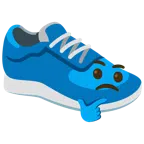 scarpa sportiva + faccina concentrata
