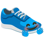 scarpa sportiva + faccina che abbraccia