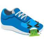 scarpa sportiva + faccina che vomita