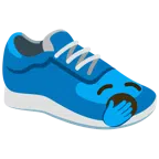 scarpa sportiva + faccina che sbadiglia