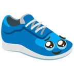 scarpa sportiva + faccina che trattiene le lacrime