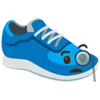 scarpa sportiva + faccina con monocolo