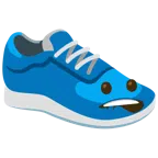 scarpa sportiva + bocca che morde il labbro