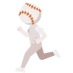 scarpa sportiva + palla da baseball