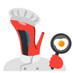 scarpa con il tacco + cucinare