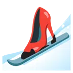 scarpa con il tacco + sci