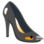 scarpa con il tacco + pinguino
