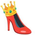 scarpa con il tacco + corona