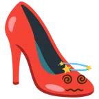 scarpa con il tacco + stella con scia