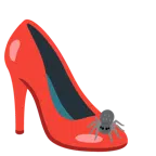 scarpa con il tacco + ragno