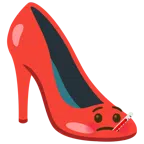 scarpa con il tacco + faccina con termometro