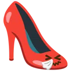 scarpa con il tacco + faccina che starnutisce
