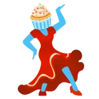 scarpa con il tacco + cupcake