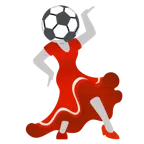 scarpa con il tacco + pallone da calcio