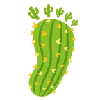 huellas de pies + cactus