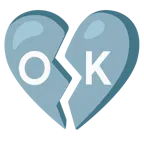 corazón roto + botón OK
