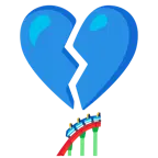 corazón roto + montaña rusa