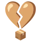 corazón roto + paquete