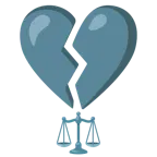 corazón roto + balanza