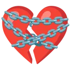 corazón roto + cadenas